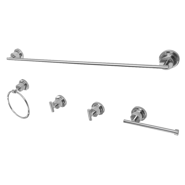 BAH8230478C Concord 5-Piece Bathroom Accessory Set, Polished Chrome
